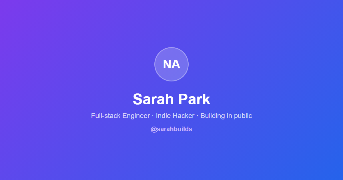 Profile Card template example