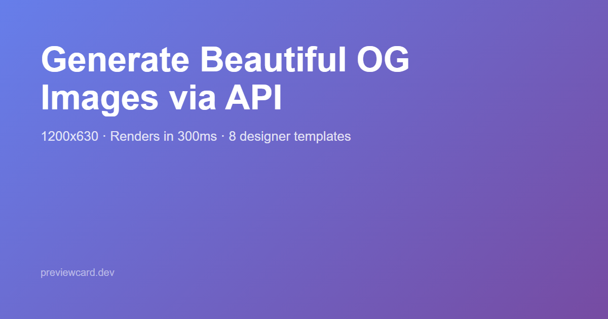Gradient Bold template example